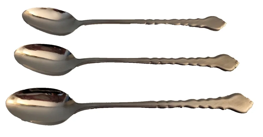 Lot of 3 Oneida Community Cello Stainless ICED TEASPOONS 7 1/2